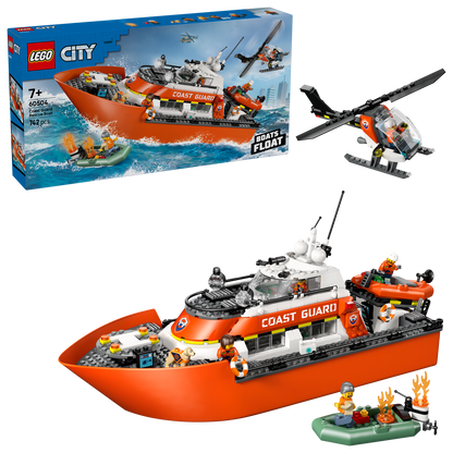 LEGO® City Coast Guard Rescue Boat & Helicopter - Bộ Đồ Chơi Thuyền Cứu Hộ & Trực Thăng 60504 - LEGO LEGO - ảnh 7 - Lego City