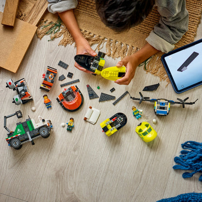 LEGO® City Airplane, Service Truck & Hovercraft Remix - Bộ Đồ Chơi Lắp Ráp Xe Cứu Hộ 3 Trong 1 - LEGO 60505 - Hình ảnh bổ sung 4