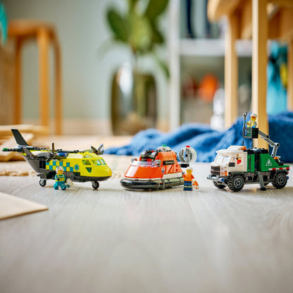 LEGO® City Airplane, Service Truck & Hovercraft Remix - Bộ Đồ Chơi Lắp Ráp Xe Cứu Hộ 3 Trong 1 - LEGO 60505 - Hình ảnh bổ sung 5