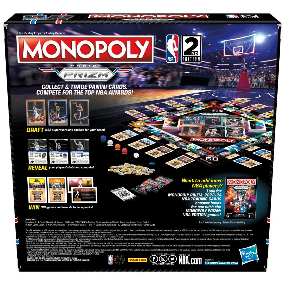 Bộ Cờ Tỷ Phú Monopoly Prizm: Phiên Bản NBA 2nd Edition Kèm Thẻ Bài Panini 2023-24 (F9571)