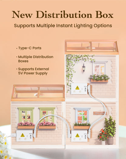 Rolife Super Creator Plastic DIY Mini House 3 in 1 (Horizontal Version) - Mô hình nhà búp bê mini bằng nhựa lắp ráp - Rolife
