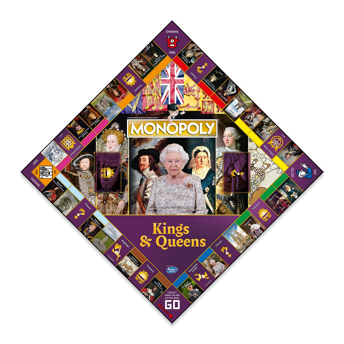Kings and Queens Monopoly Board Game - Cờ Tỷ Phú Chủ Đề Lịch Sử Hoàng Gia Anh - Winning Moves - Góc nhìn khác 3