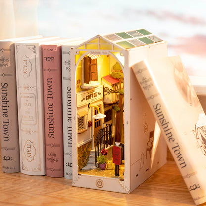 Mô Hình Lắp Ráp Gỗ Book Nook Rolife Sunshine Town TGB02 Rolife - ảnh 1 - Book Nook