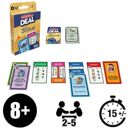 Monopoly Deal: Phiên Bản Disney Stitch - Board Game Thẻ Bài