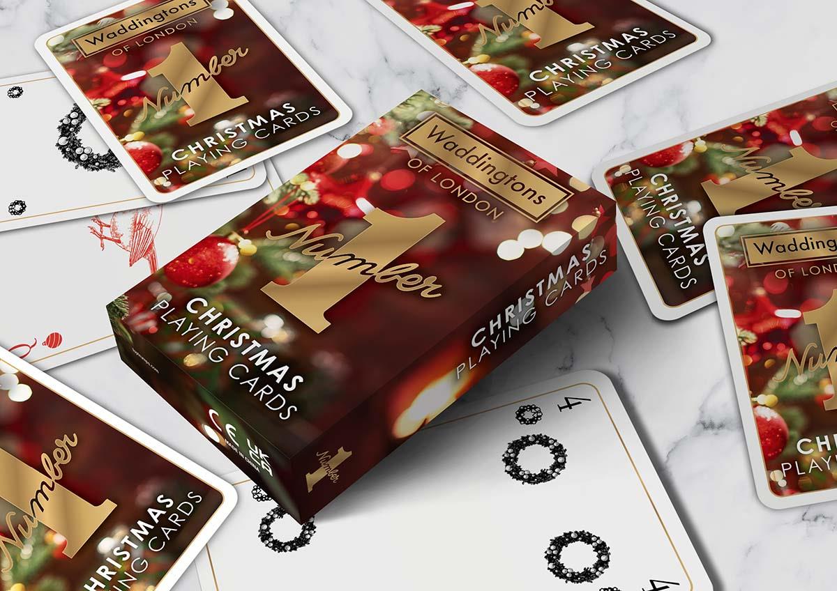 Christmas Waddingtons Number 1 Playing Cards - Bộ Bài Tây Giáng Sinh Cao Cấp - Waddingtons Winning Moves - ảnh 2 - Playing Ca