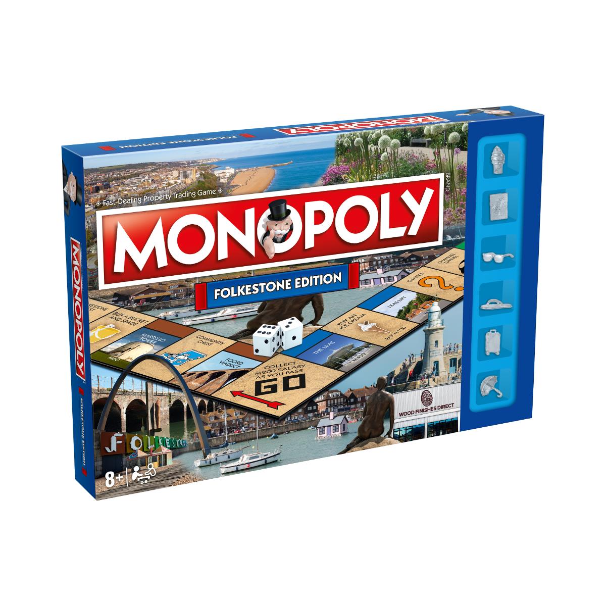 Folkestone Monopoly Board Game - Trò Chơi Cờ Tỷ Phú Phiên Bản Đặc Biệt - Winning Moves