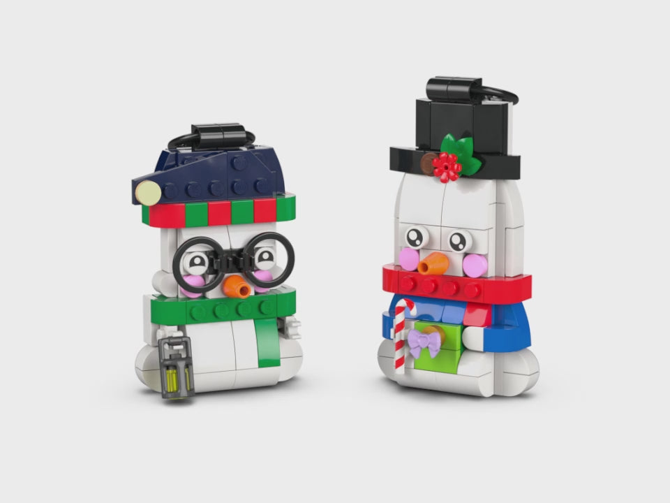 LEGO® Snowman Ornaments - Bộ Lắp Ráp Người Tuyết Trang Trí Giáng Sinh (40812)