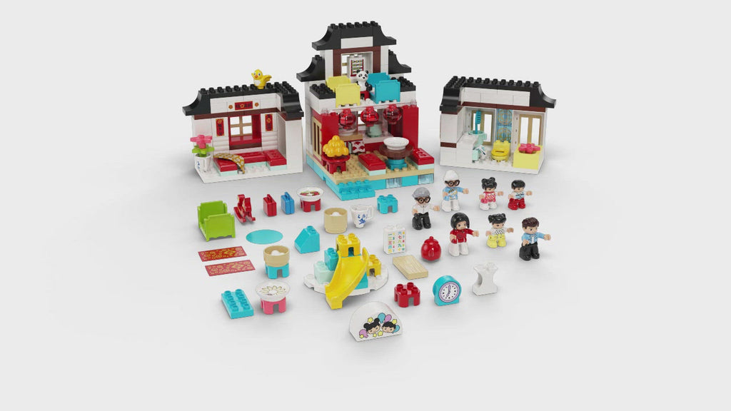 LEGO® DUPLO™ Happy Childhood Moments - Đồ Chơi Lắp Ráp 2 Trong 1 (Tết & Trường Học) - LEGO 10943 - Hình ảnh chi tiết 2