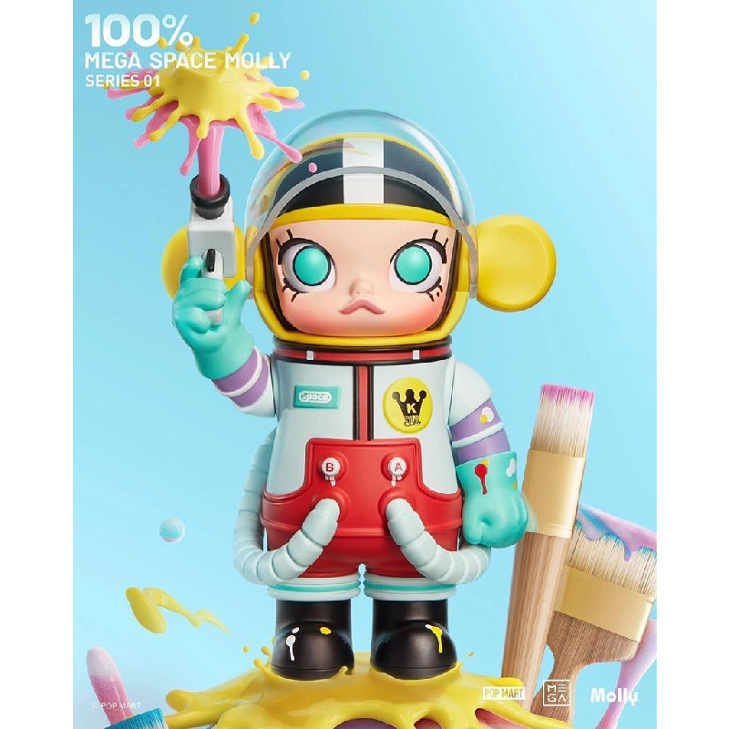 Mega Collection 100% Space Molly Series 1 - Mô hình Blind Box Art Toy - POP MART