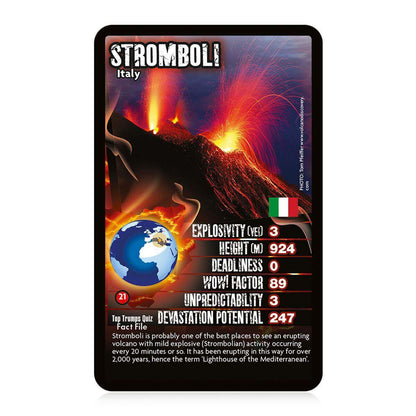 Volcanoes Top Trumps Card Game - Trò Chơi Thẻ Bài Giáo Dục Núi Lửa - Winning Moves - Hình ảnh chi tiết 2