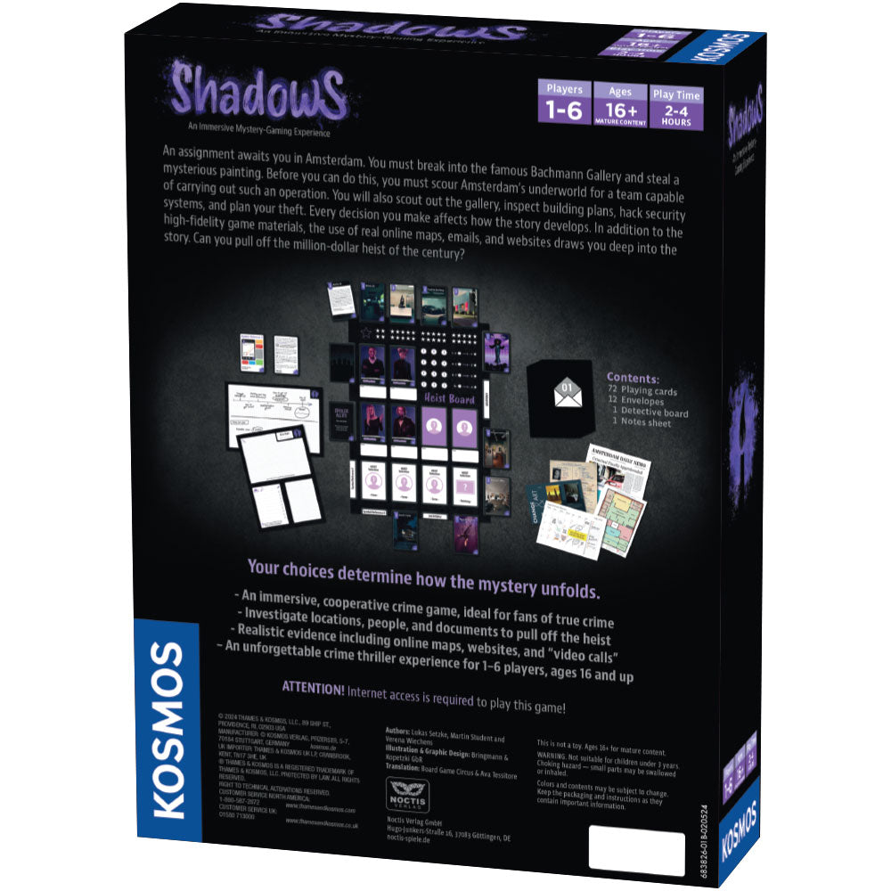 Masters of Crime: Shadows - Board Game Trinh Thám Nhập Vai - Thames & Kosmos - Hình ảnh bổ sung 7