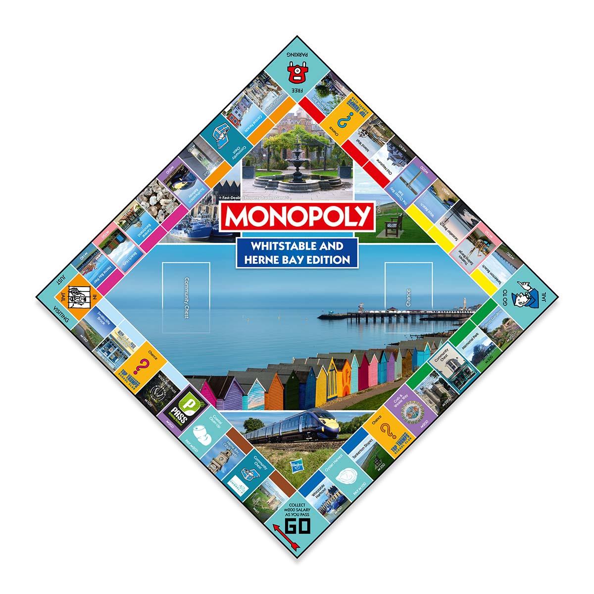 Whitstable and Herne Bay Monopoly Board Game - Trò Chơi Cờ Tỷ Phú Phiên Bản Bờ Biển Kent - Winning Moves - Góc nhìn khác 3