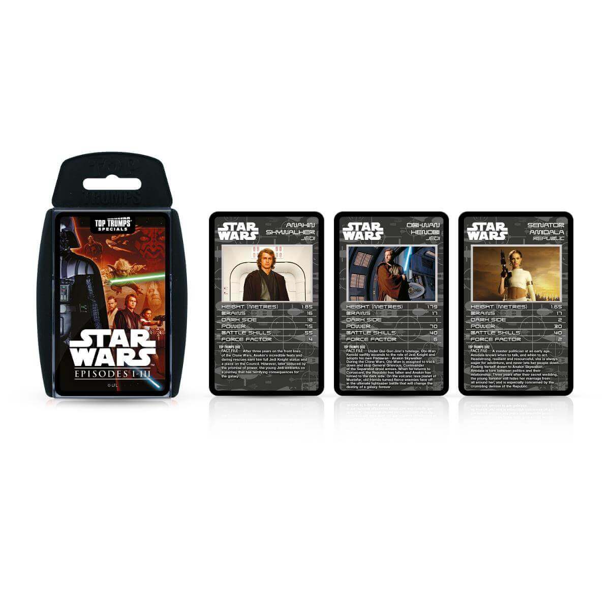 Star Wars Episodes 1-3 Top Trumps Card Game - Trò chơi thẻ bài chiến thuật - Winning Moves - Hình ảnh bổ sung 5
