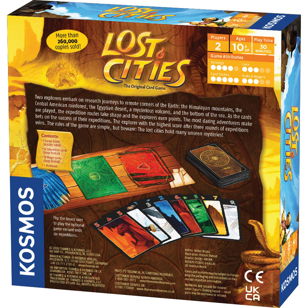 Lost Cities - Card Game - With 6th Expedition - Board Game Thẻ Bài Chiến Thuật 2 Người - Thames & Kosmos - Hình ảnh bổ sung 4