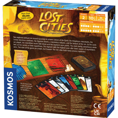 Lost Cities - Card Game - With 6th Expedition - Board Game Thẻ Bài Chiến Thuật 2 Người - Thames & Kosmos - Hình ảnh bổ sung 4