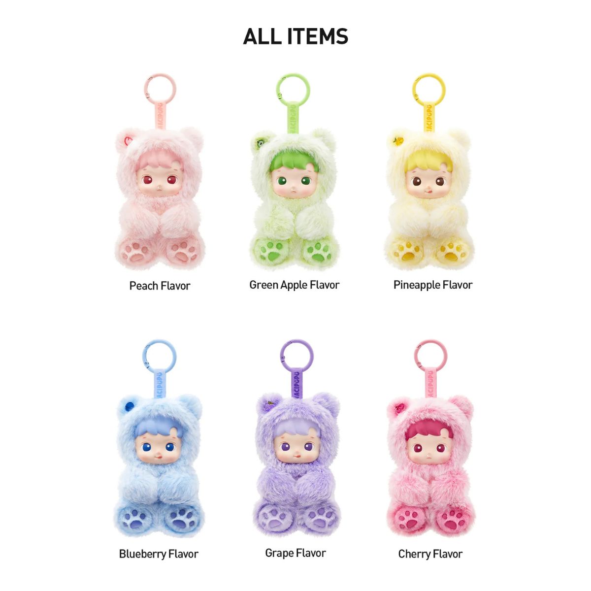 HACIPUPU Gummy Bear Series-Vinyl Plush Pendant keychain - Móc Khóa Blind Box - POP MART