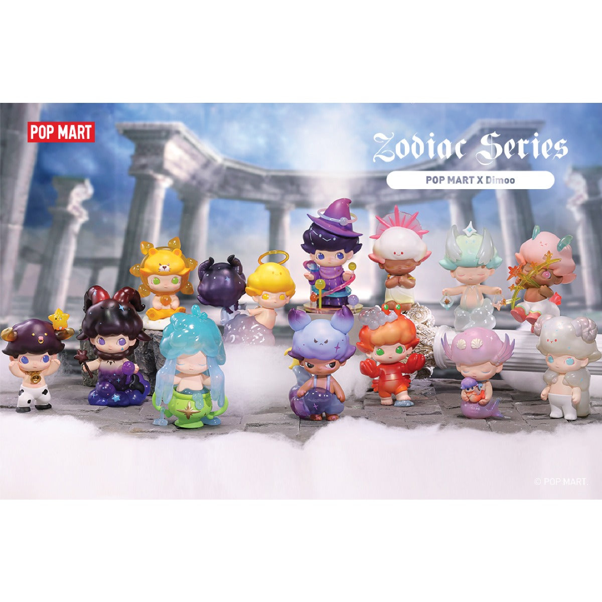 Dimoo Zodiac Sign Toy Model - Mô hình Blind Box 12 Cung hoàng đạo - POP MART