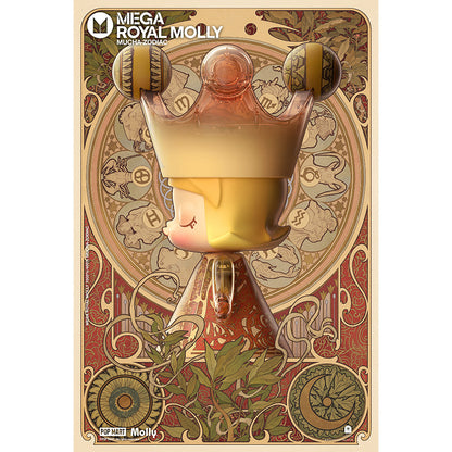 Mega Royal Molly 400% Mucha Zodiac - Mô hình Art Toy - POP MART