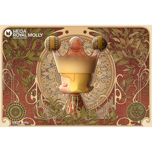 Mega Royal Molly 400% Mucha Zodiac - Mô hình Art Toy - POP MART
