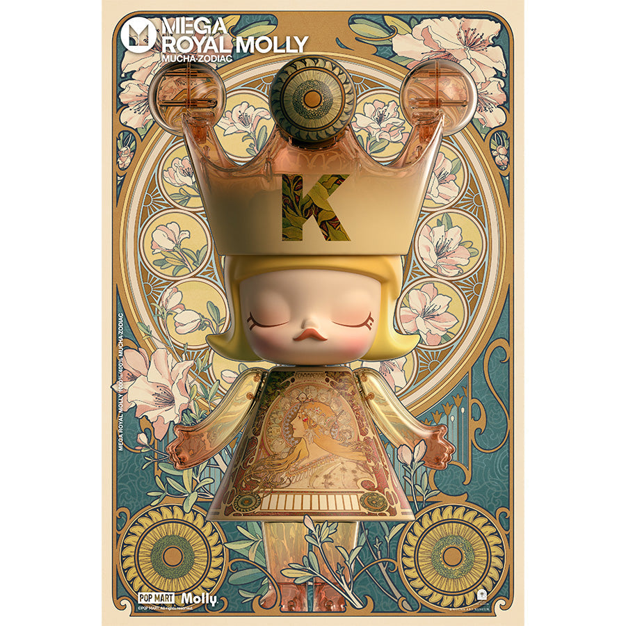 Mega Royal Molly 400% Mucha Zodiac - Mô hình Art Toy - POP MART