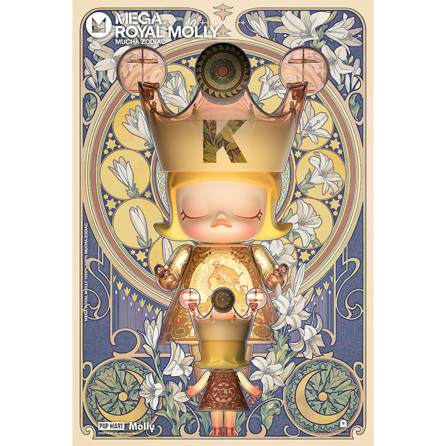 Mega Royal Molly 400% Mucha Zodiac - Mô hình Art Toy - POP MART