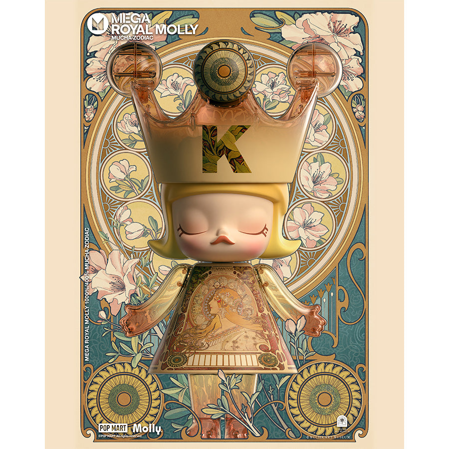 Mega Royal Molly 400% Mucha Zodiac - Mô hình Art Toy - POP MART