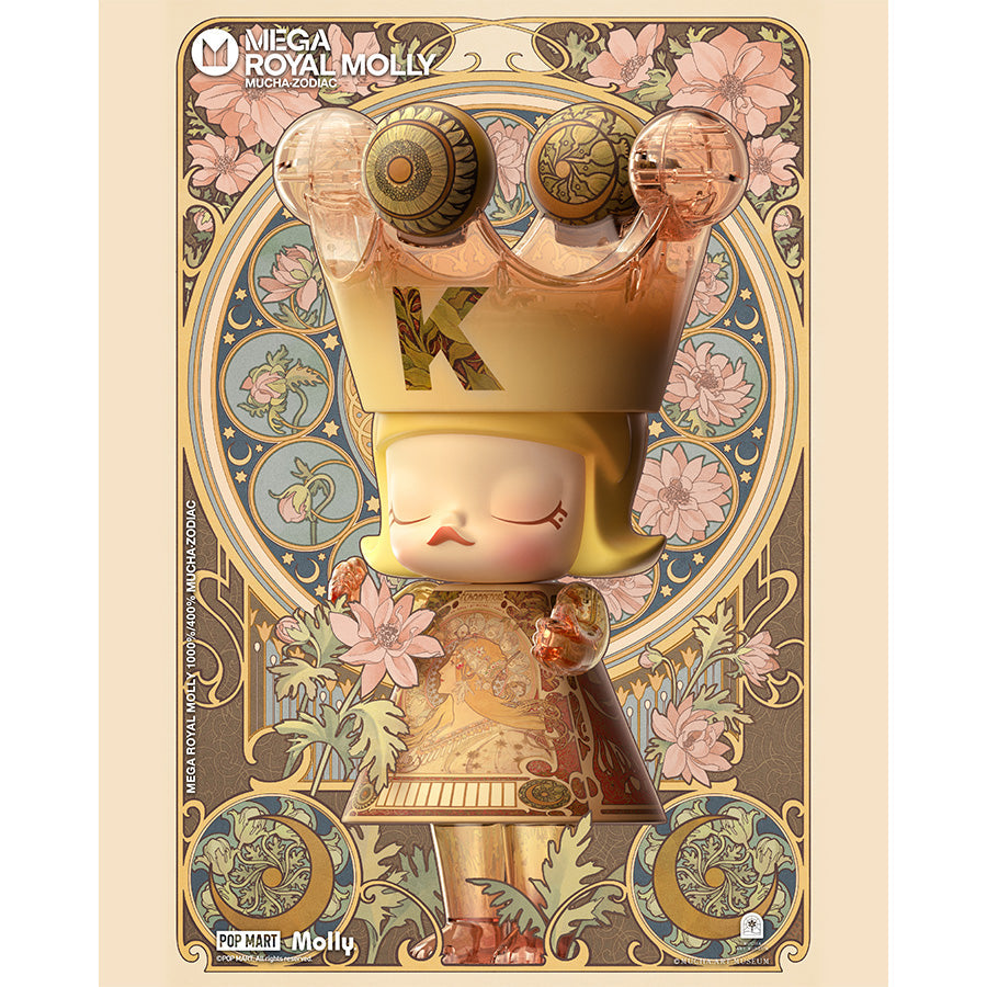Mega Royal Molly 400% Mucha Zodiac - Mô hình Art Toy - POP MART