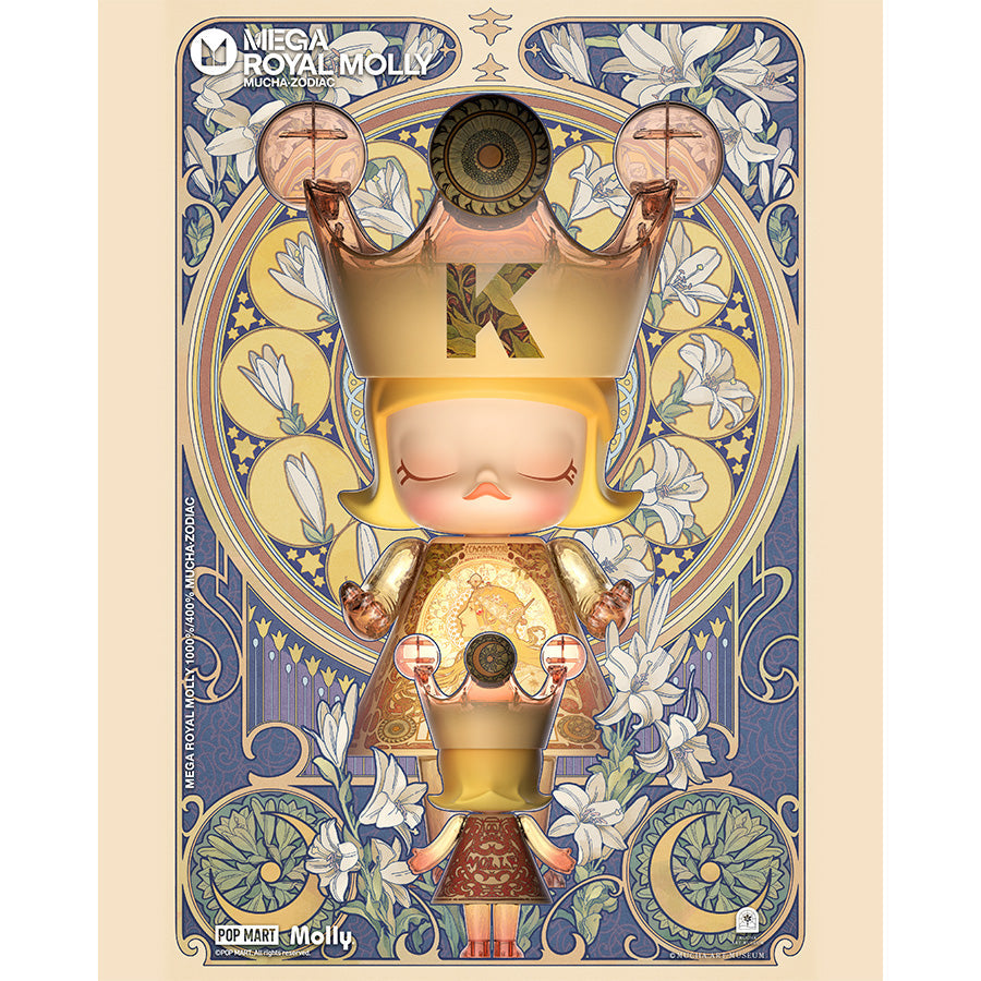 Mega Royal Molly 400% Mucha Zodiac - Mô hình Art Toy - POP MART