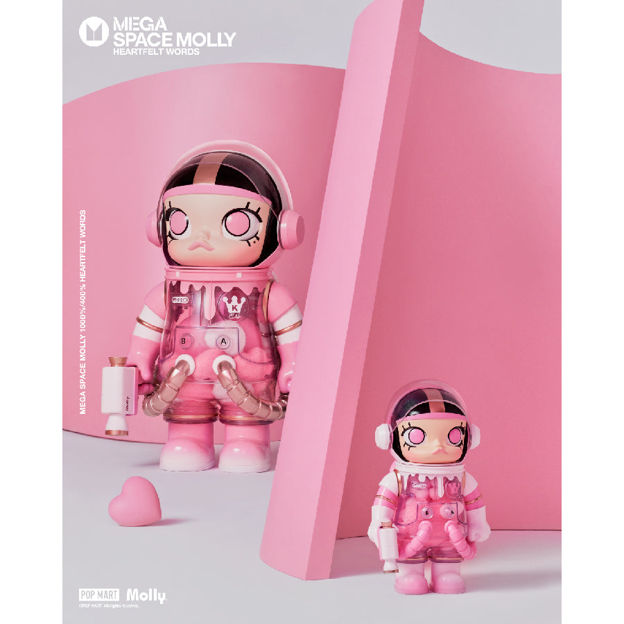 Mega Space Molly 400% Heartfelt Words - Mô hình Art Toy Figure - POP MART