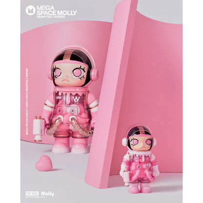 Mega Space Molly 400% Heartfelt Words - Mô hình Art Toy Figure - POP MART