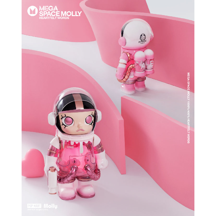 Mega Space Molly 400% Heartfelt Words - Mô hình Art Toy Figure - POP MART
