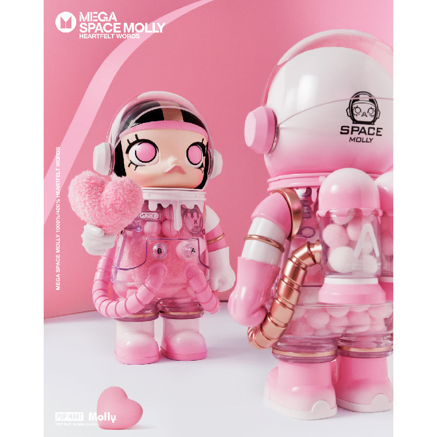 Mega Space Molly 400% Heartfelt Words - Mô hình Art Toy Figure - POP MART