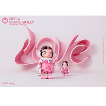 Mega Space Molly 400% Heartfelt Words - Mô hình Art Toy Figure - POP MART