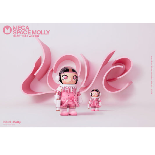 Mega Space Molly 400% Heartfelt Words - Mô hình Art Toy Figure - POP MART
