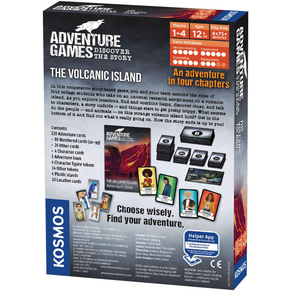 Adventure Games: The Volcanic Island - Board Game Nhập Vai Kể Chuyện - Thames & Kosmos