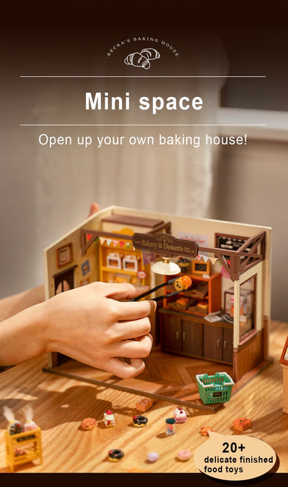 Rolife DIY Miniature House - Becka's Baking House - Mô hình nhà búp bê gỗ tự lắp ráp - Rolife DG161