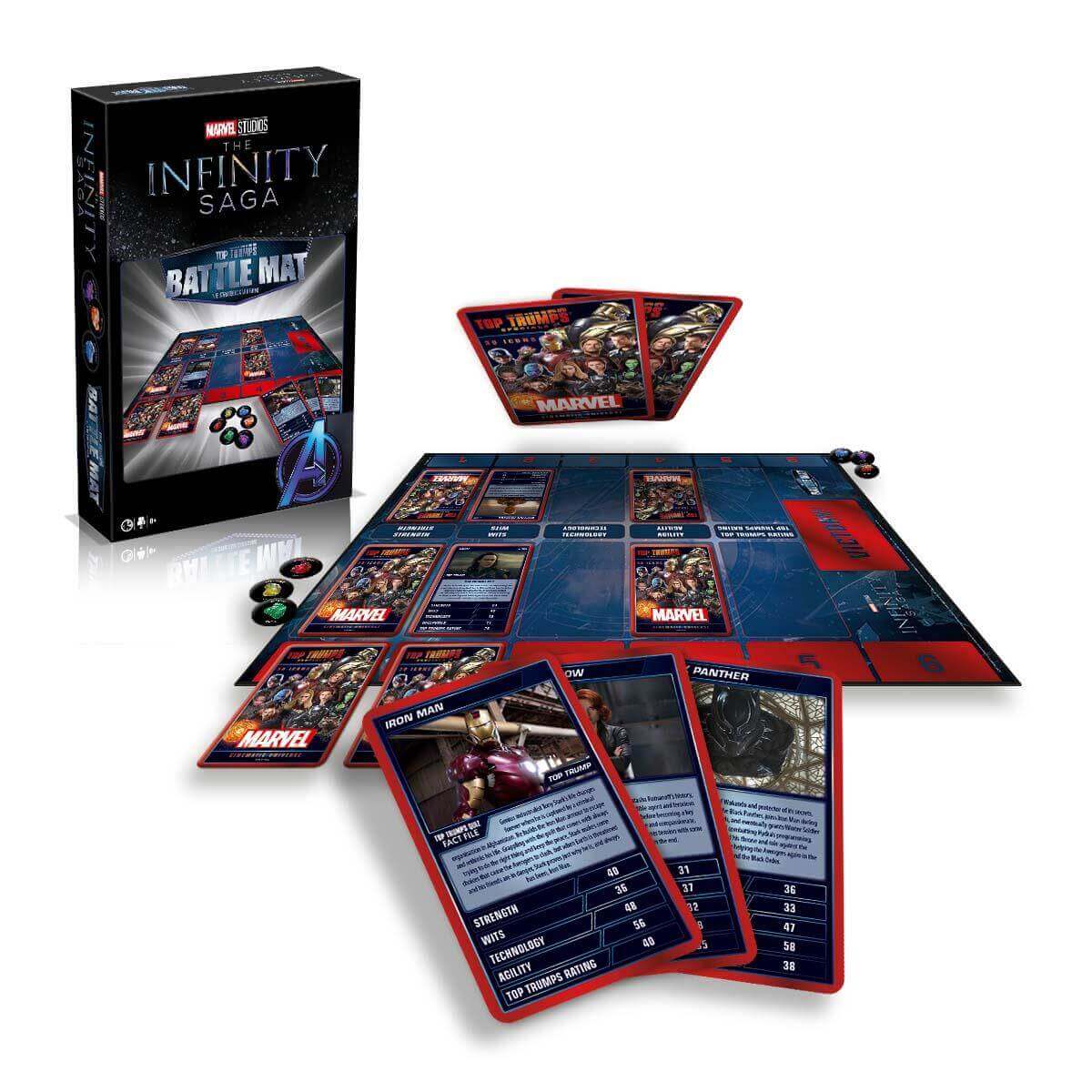Marvel Top Trumps Battle Mat Card Game - Board Game Thẻ Bài Chiến Thuật - Winning Moves - Hình ảnh chi tiết 2