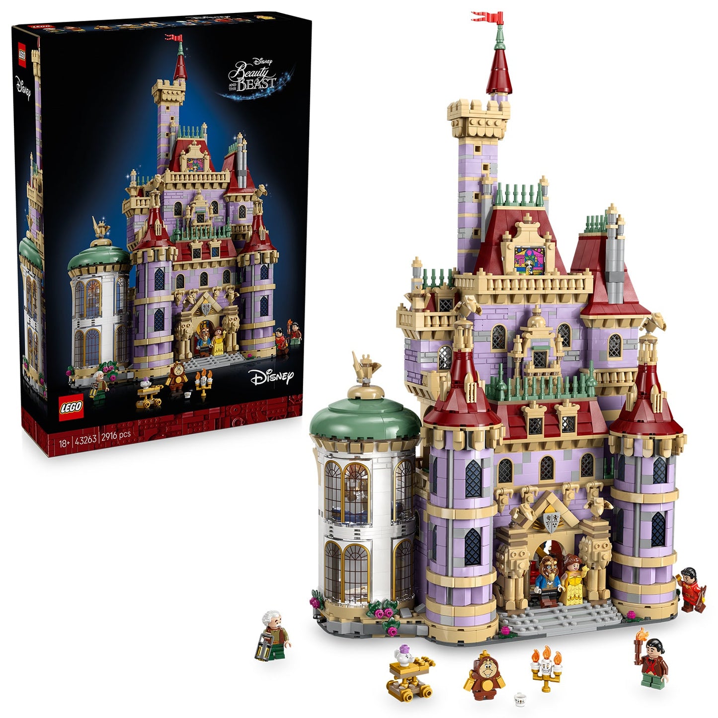 LEGO® Disney™ Princess Beauty and the Beast Castle - Mô hình Lâu đài Người Đẹp và Quái Vật - Chính hãng LEGO 43263
