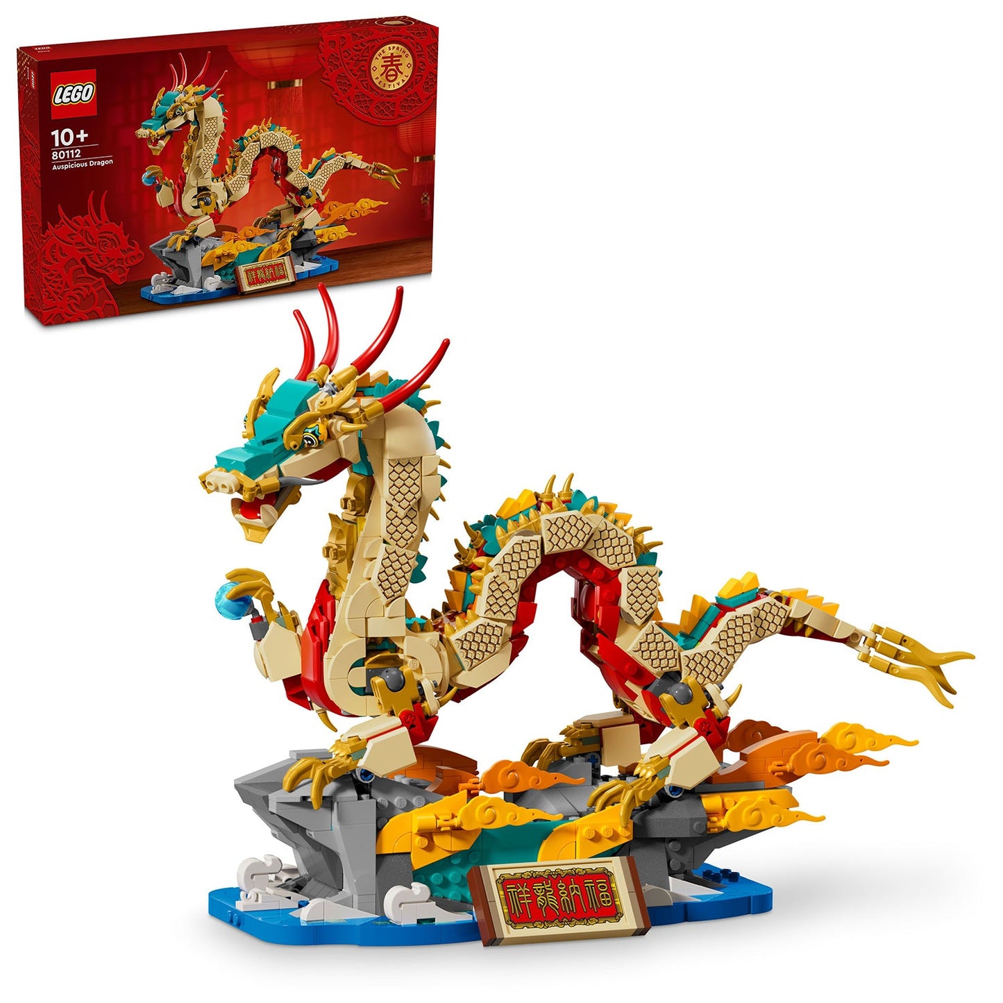 LEGO® Spring Festival Auspicious Dragon - Mô hình Rồng May Mắn Năm Mới - LEGO 80112