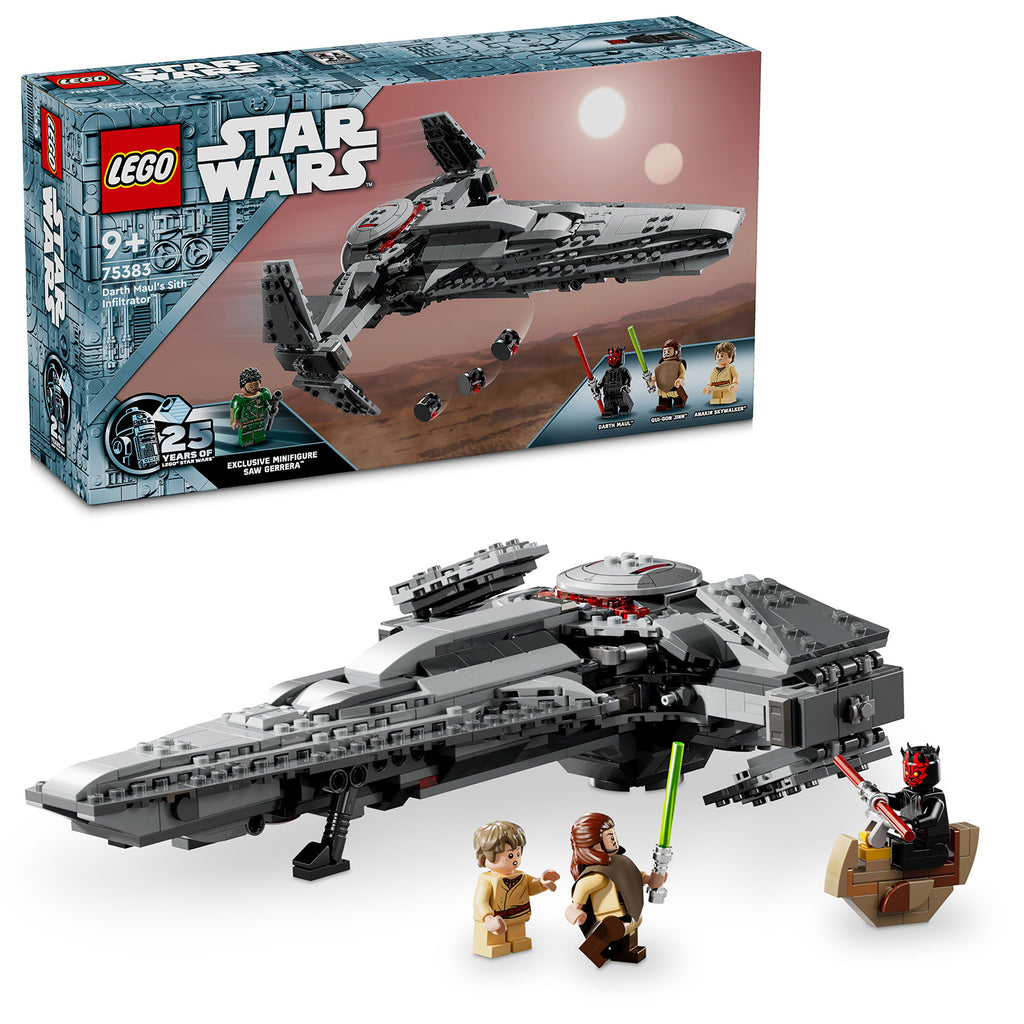 LEGO® Star Wars™ Darth Mauls Sith Infiltrator™ Mô hình Phi Thuyền Sith LEGO 75383 LEGO - ảnh 3 - Lego