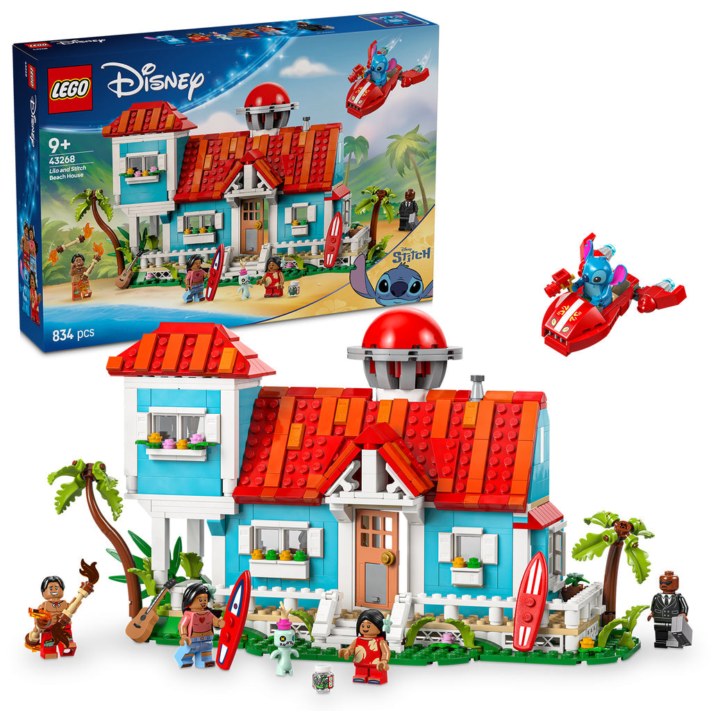 LEGO® Disney™ Lilo and Stitch Beach House - Đồ Chơi Lắp Ráp Ngôi Nhà Bãi Biển LEGO 43268
