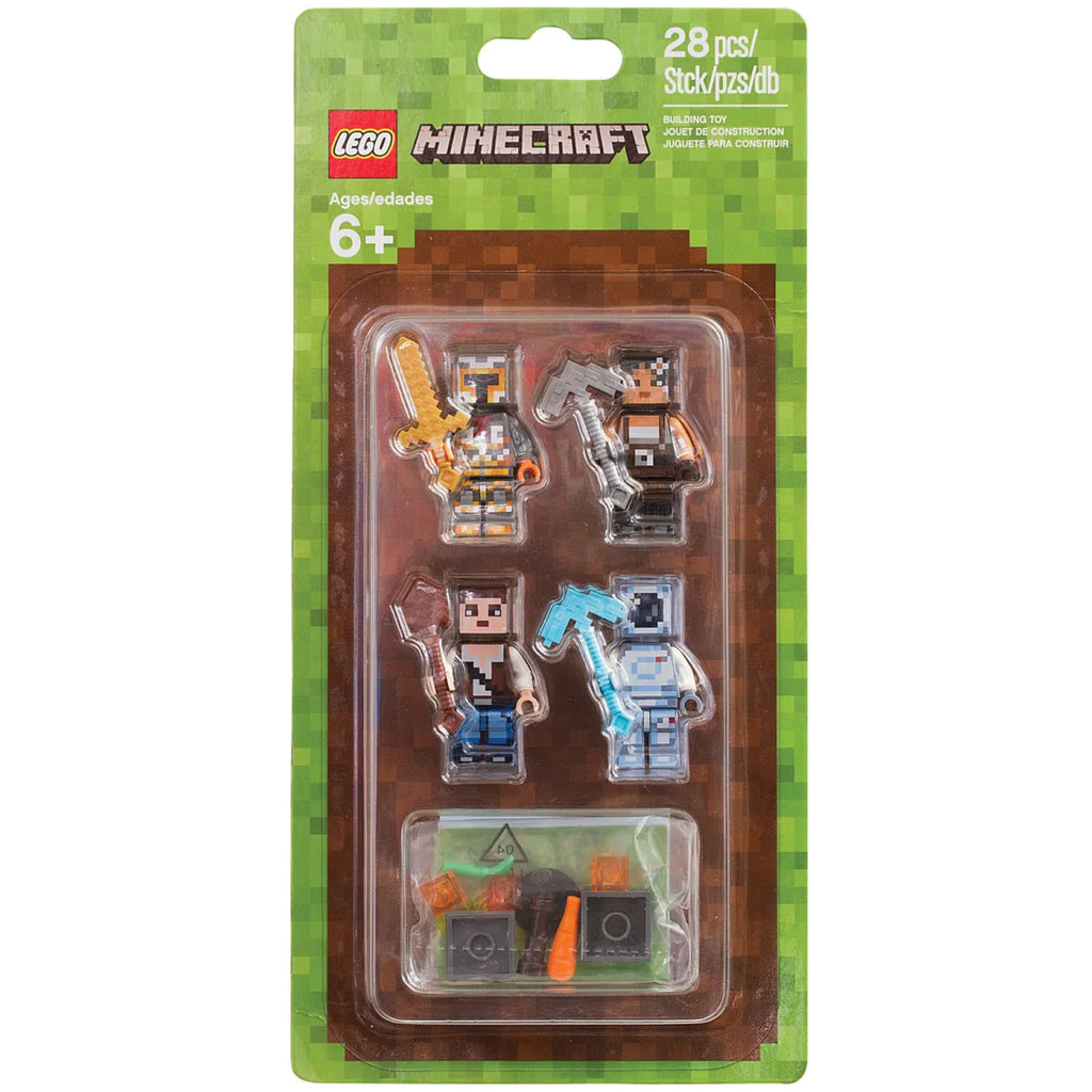 LEGO® Minecraft® Skin Pack 2 Bộ 4 Nhân Vật Minifigure Chính Hãng LEGO 853610 - Hình ảnh sản phẩm