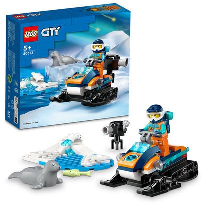 LEGO® City Arctic Explorer Snowmobile - Đồ chơi lắp ráp Xe trượt tuyết thám hiểm Bắc Cực 60376 - Hình ảnh bổ sung 9