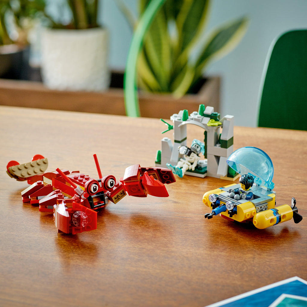 LEGO® Creator 3-in-1 Sunken Treasure Mission - Bộ Lắp Ráp Sứ Mệnh Kho Báu Dưới Biển - LEGO 31130 - Hình ảnh bổ sung 6