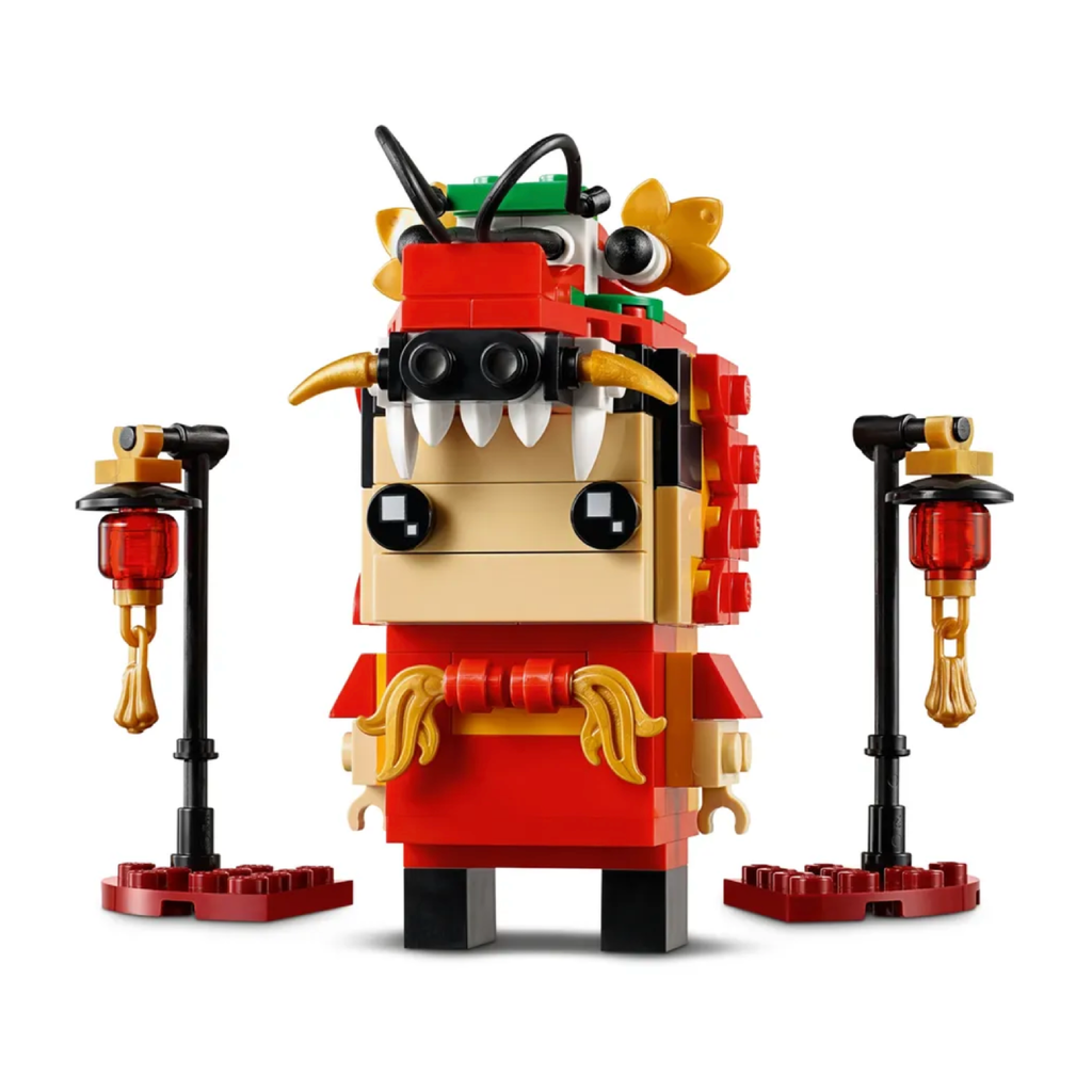 LEGO® BrickHeadz™ Dragon Dance Guy - Mô Hình Lắp Ráp Múa Rồng Tết LEGO 40354 - Góc nhìn khác 3