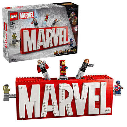 LEGO® Marvel: MARVEL Logo & Minifigures - Mô Hình Lắp Ráp Biểu Tượng Marvel & Nhân Vật Avengers LEGO 76313 LEGO - ảnh 2 - Leg