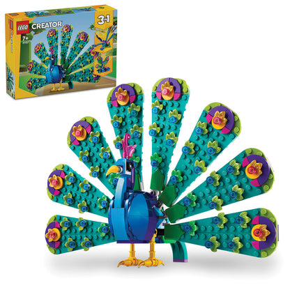 LEGO® Creator 3-in-1 Exotic Peacock - Đồ chơi lắp ráp Con công 3 trong 1 - 31157 LEGO - ảnh 1 - Lego