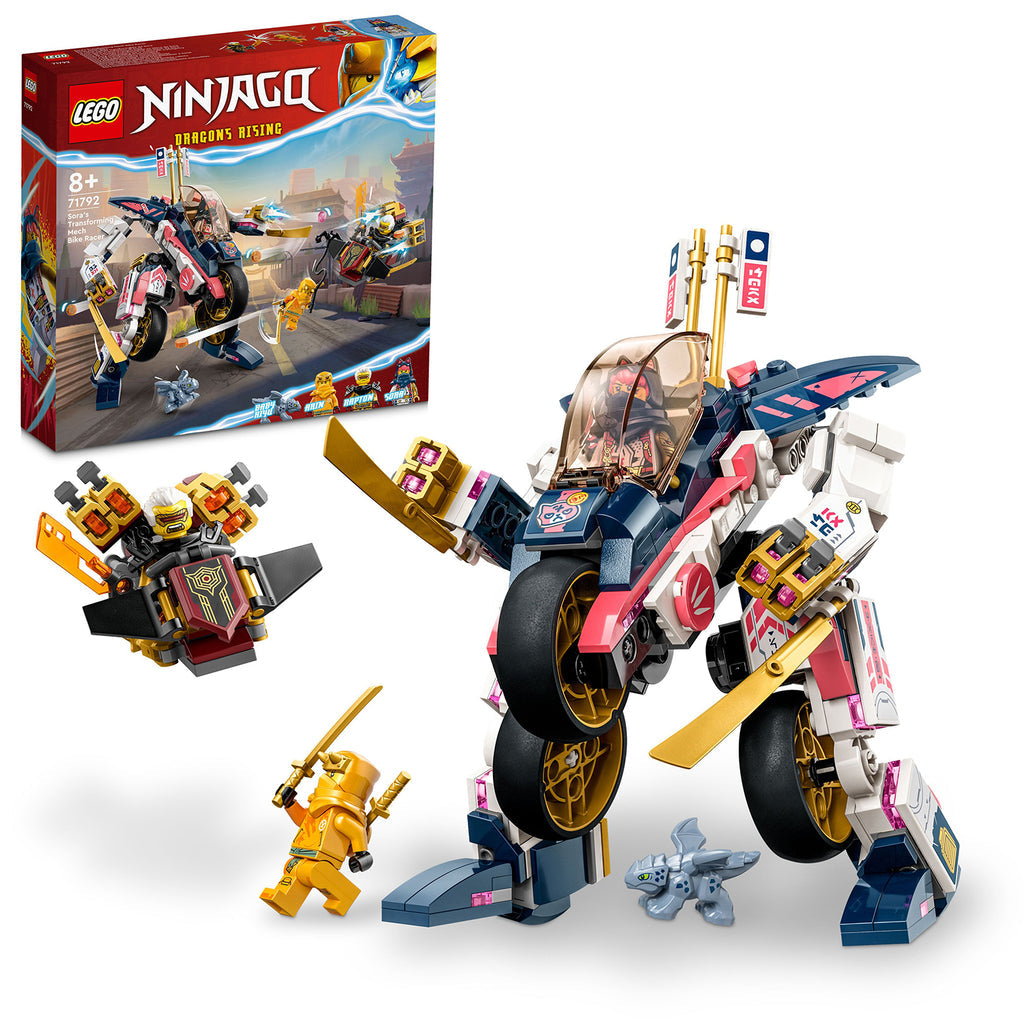 LEGO® NINJAGO® Sora’s Transforming Mech Bike Racer - Chiến Giáp Biến Hình Thành Xe Đua Ninja - LEGO 71792 - Hình ảnh bổ sung 9