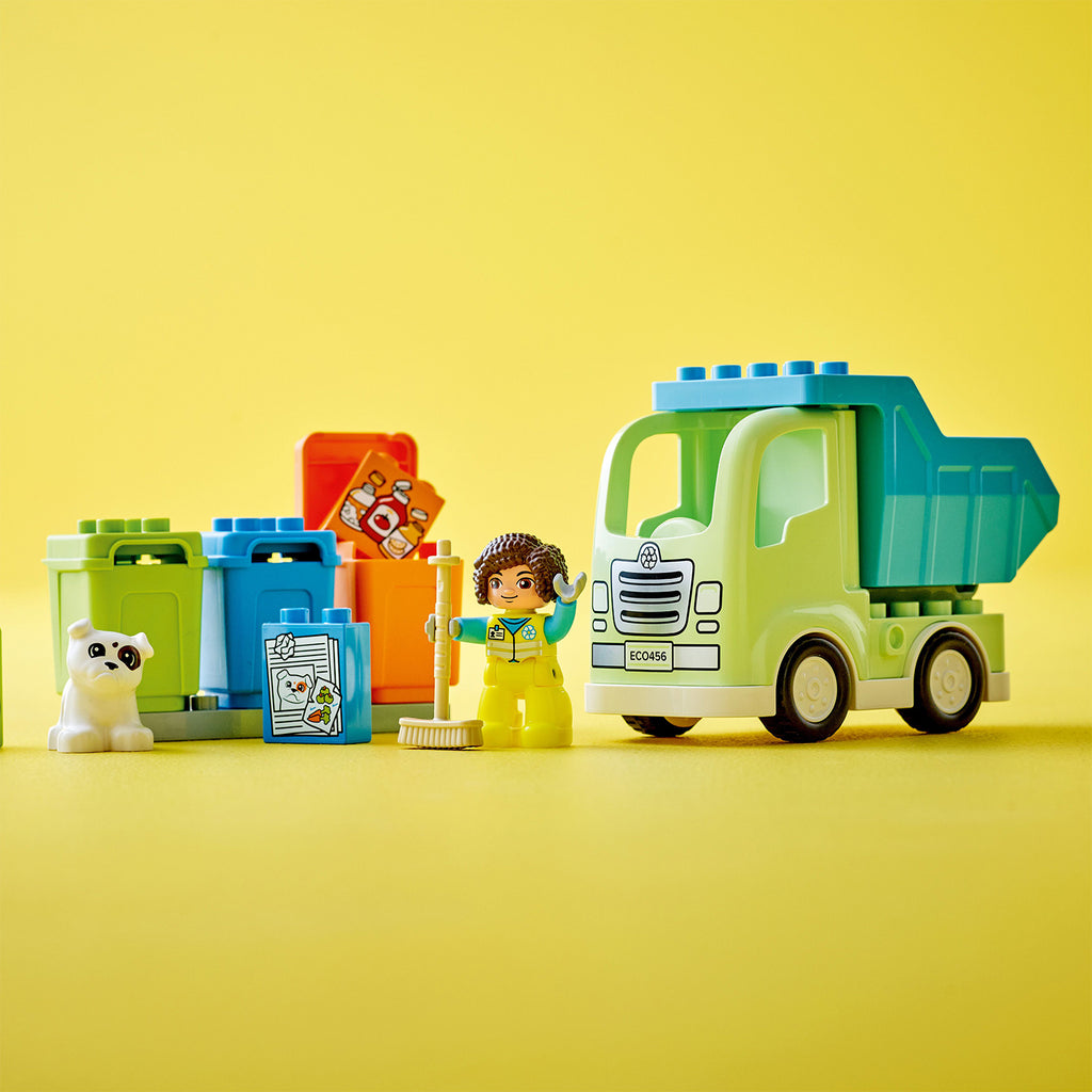 LEGO® DUPLO™ Town Recycling Truck - Đồ chơi Xe chở rác tái chế 10987 - LEGO chính hãng - Hình ảnh bổ sung 6