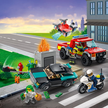 LEGO® City Fire Rescue & Police Chase - Đồ Chơi Lắp Ráp Xe Cứu Hỏa & Cảnh Sát Rượt Đuổi LEGO 60319 LEGO - ảnh 4 - Lego